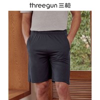 THREEGUN 三枪 睡裤男春夏季舒木尔爽滑休闲居家中腰宽松新疆棉男士家居短裤