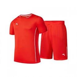 安踏足球套夏季新款足球服短袖套装足球训练服夏季透气短袖球衣