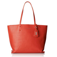 歌涵 COLE HAAN Hannah Tote 女式真皮单肩包 棕色