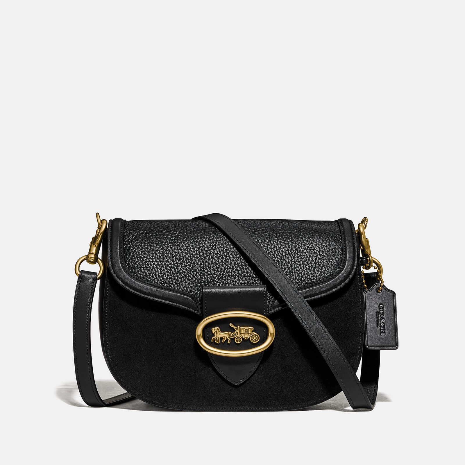 coach 蔻驰 saddle 荔枝纹牛皮马鞍包