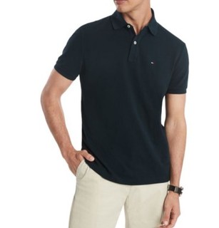 TOMMY HILFIGER 男士纯色POLO衫 7803120