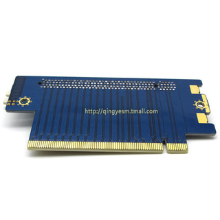 PCI-E转接卡 90度 显卡转接卡 PCI-E16X转接卡 6CM高横向转向卡
