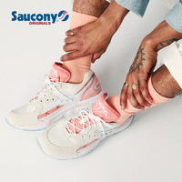 saucony 索康尼 Aya Cream 复古跑鞋 S70495-2 米白粉红 42