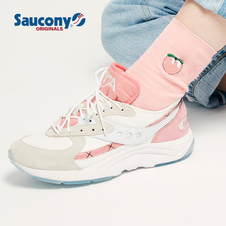 saucony 索康尼 Aya Cream 复古跑鞋 S70495-2 米白粉红 42