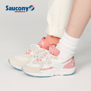 saucony 索康尼 Aya Cream 复古跑鞋 S70495-2 米白粉红 42