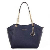 MICHAEL KORS 迈克·科尔斯 Jet Set Travel 女士链条单肩包 Navy silver