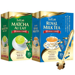 泽井咖啡日本进口三合一抹茶皇家奶茶组合
