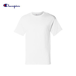 Champion 冠军 中性款短袖T恤 白色 L码