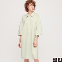 UNIQLO 优衣库 42319 女士中长款POLO式五分袖连衣裙