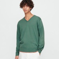 UNIQLO 优衣库 SUPIMA COTTON 423568 男装V领针织衫