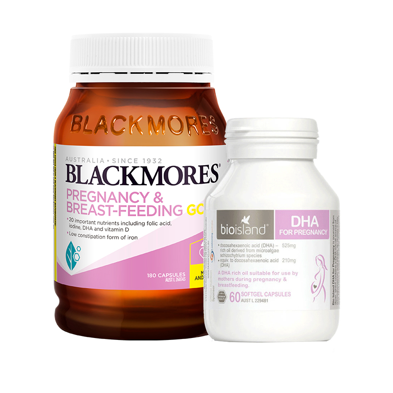 BLACKMORES 澳佳宝 孕哺期黄金组合 营养素180粒+DHA 60粒 2件装