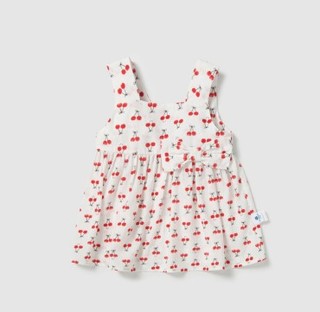 Mini Balabala 迷你巴拉巴拉 女童连衣裙 M0112190209 白红色 80cm
