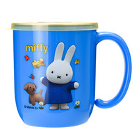 米菲（MIFFY） 宝宝单柄训练喝水杯子防烫耐摔 270ML MF-4888B 蓝色 *7件