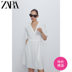 ZARA 01165163251 女士配腰带质感连衣裙 