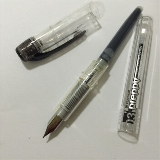 白金（PLATINUM）Preppy 03 PPQ-200彩色墨水笔 钢笔 银色尖 黑色 1支