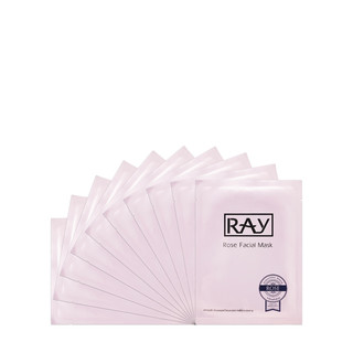 RAY 玫瑰纯露野麦仁贴片面膜套装 35g*10片*3盒