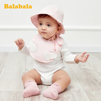 巴拉巴拉婴儿用品宝宝口水巾新生儿围兜纯棉三角巾清仓正品男女童
