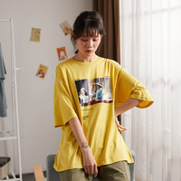 Tonlion 唐狮 女款2019夏装新款T恤
