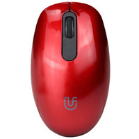 (uFound)R51无线鼠标 办公鼠标 对称鼠标 女生鼠标 无线USB接收器 便携鼠标 台式笔记本电脑鼠标 红色