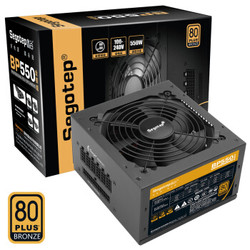 鑫谷（Segotep）额定550W BP550铜牌全模组电源（铜牌认证/全电压宽幅/12CM温控风扇/台式电脑全模游戏电源）