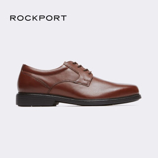 Rockport/乐步商务正装男鞋 新品系带牛皮单鞋平底V80554 棕色V80554 43