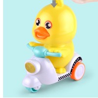 FUDAER 富达尓 按压式小黄鸭回力玩具车