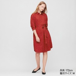 女装 花式印花连衣裙(七分袖) 426613