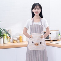 无袖围裙 小猪条纹款 2色可选
