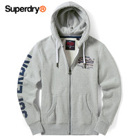 Superdry 极度干燥 男款薄绒叠穿连帽卫衣