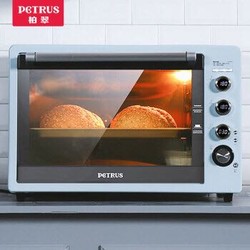 柏翠 (petrus) 电烤箱家用商用62L大容量上下独立控温全自动多功能电子控温PE3060