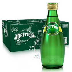 Perrier 巴黎水 气泡矿泉水 原味 玻璃瓶装 330ml/瓶*24瓶