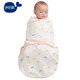 米乐鱼 婴儿睡袋抱被新生儿包被襁褓包巾杂技团66码 *2件