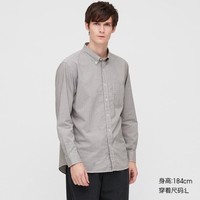 UNIQLO 优衣库 427291 男士长绒棉格子衬衫 