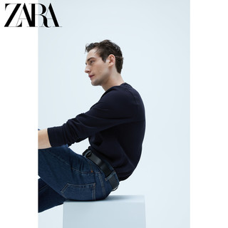 ZARA 新款 男装 长袖紧凑版型打底圆领T 恤 09240423401