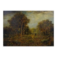 《枫丹白露风景》那西斯-维吉勒·迪亚兹·德·拉·佩那｜木板油画｜34.3 x 24 cm