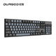 DURGOD杜伽K320w/k310W无线蓝牙2.4G双三模樱桃轴机械键盘 104键(深空灰) 红轴