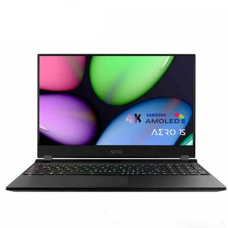 GIGABYTE 技嘉 New Aero15系列 NEW AERO 15 笔记本电脑 (黑色、酷睿i7-9750H、8GB、256GB SSD、GTX 1660Ti)