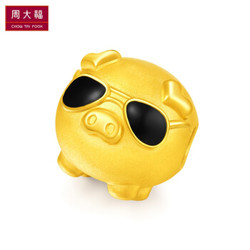 CHOW TAI FOOK 周大福 R22257 黄金转运珠十二生肖猪潮萌墨镜猪