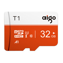 aigo 爱国者 microSDHC A1 UHS-I U1 TF存储卡 32GB