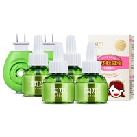 RUNBEN 润本 电热蚊香液 经典绿瓶款 无香型 45ml*4瓶+加热器 2个