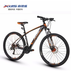 XDS 喜德盛  山地自行车青春版黑橙17.5寸