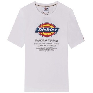 Dickies 帝客 DK000401 情侣款印花短袖 白色  M