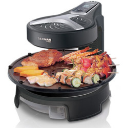 germanpool电烧烤炉家用无烟电烤炉烤肉锅烧烤炉韩式电烤盘烤肉机煎烤