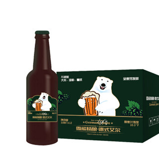 雪熊 精酿啤酒德式艾尔330ml*12瓶整箱装 *2件