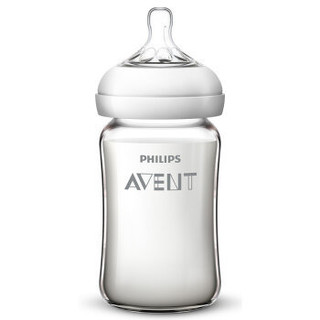 AVENT 新安怡 宽口径自然顺畅玻璃奶瓶 240ml