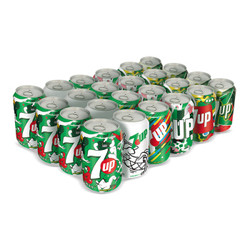 七喜 7up 柠檬味 汽水 330ml*24听 *2件