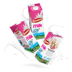爱尔兰进口牛奶 艾恩摩尔（AVONMORE）脱脂牛奶 进口草饲 1L*6 整箱装 *3件