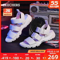 Skechers斯凯奇2020年新款女鞋外穿凉鞋休闲魔术贴沙滩鞋32998