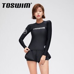 TOSWIM 拓胜 TS91120199006 泳镜侠分体泳衣