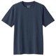 无印良品 MUJI 男式 印度棉天竺编织 圆领短袖T恤 深海军蓝 S *2件